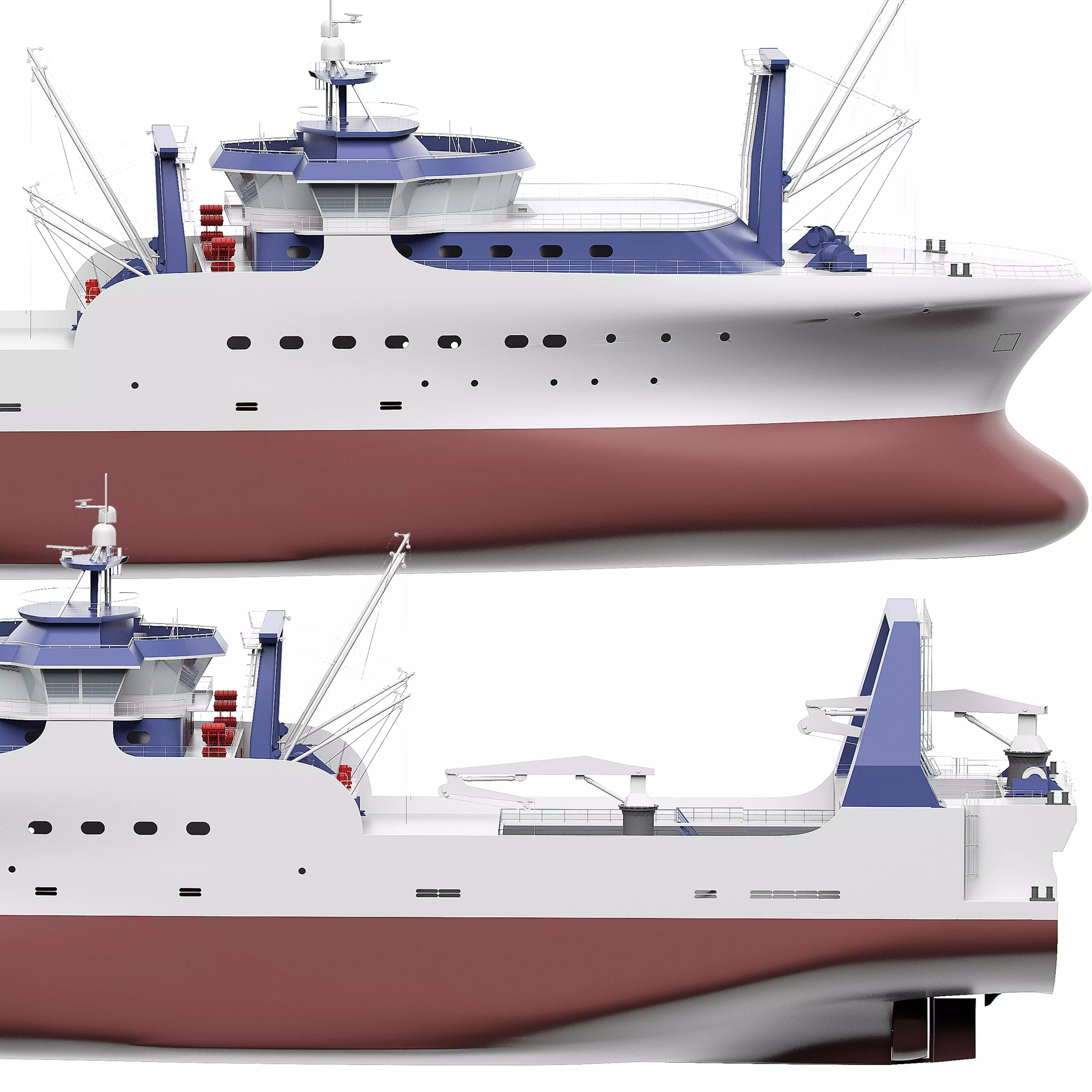 Fishing Trawler 3D model_0