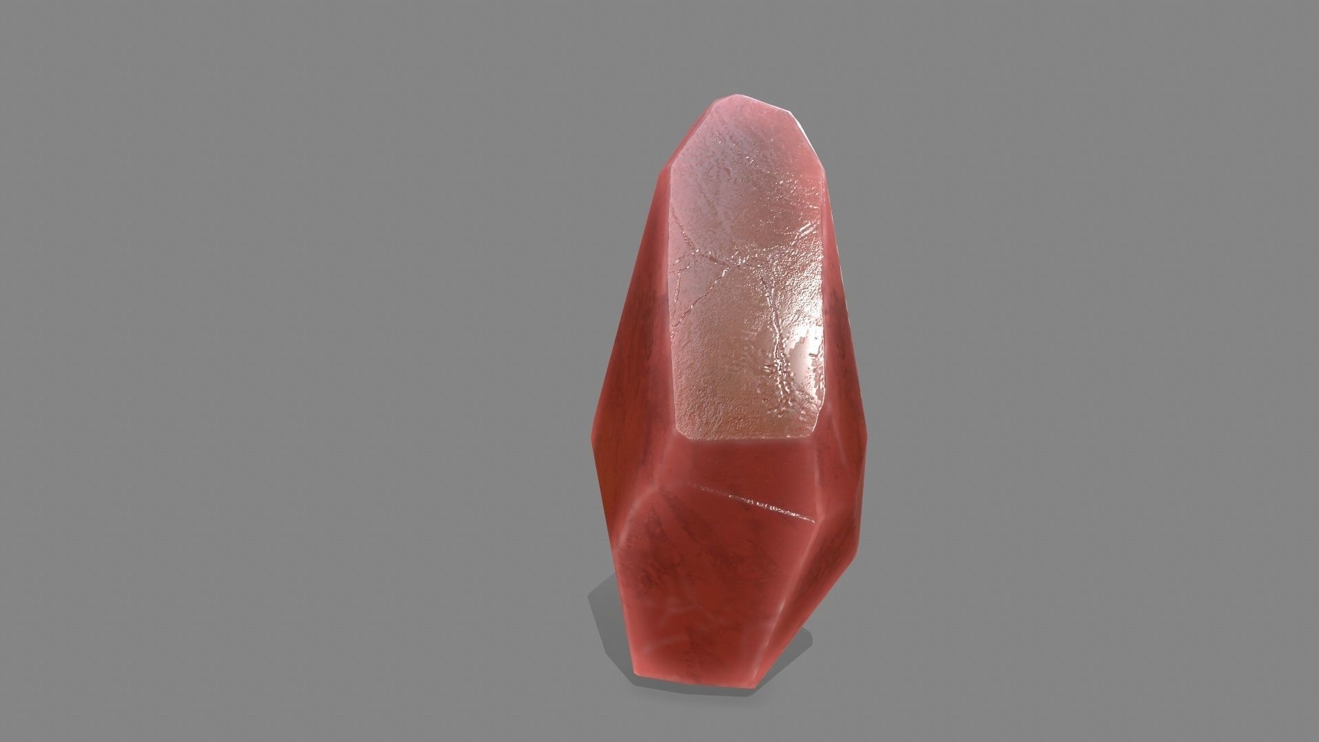 crystal set stone Low-poly 3D model_8