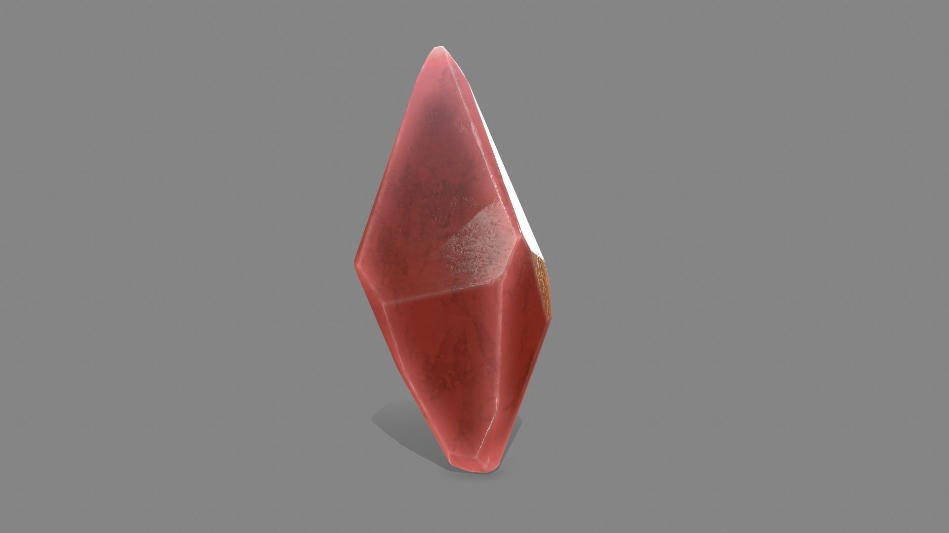 crystal set stone Low-poly 3D model_4