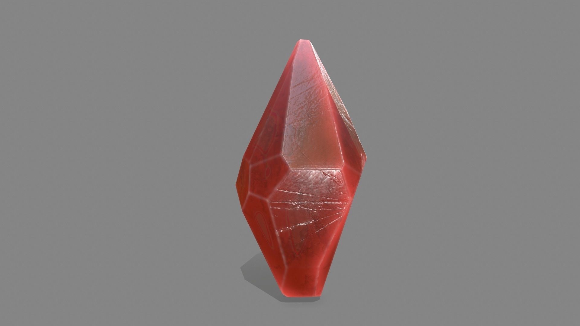 crystal set stone Low-poly 3D model_2