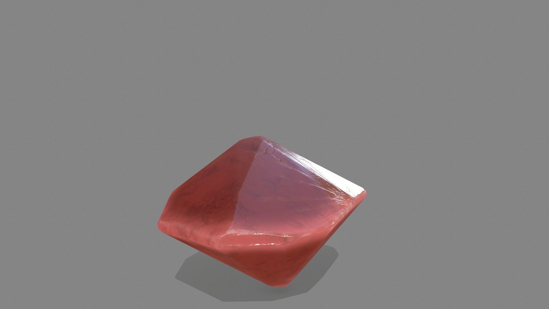 crystal set stone Low-poly 3D model_9