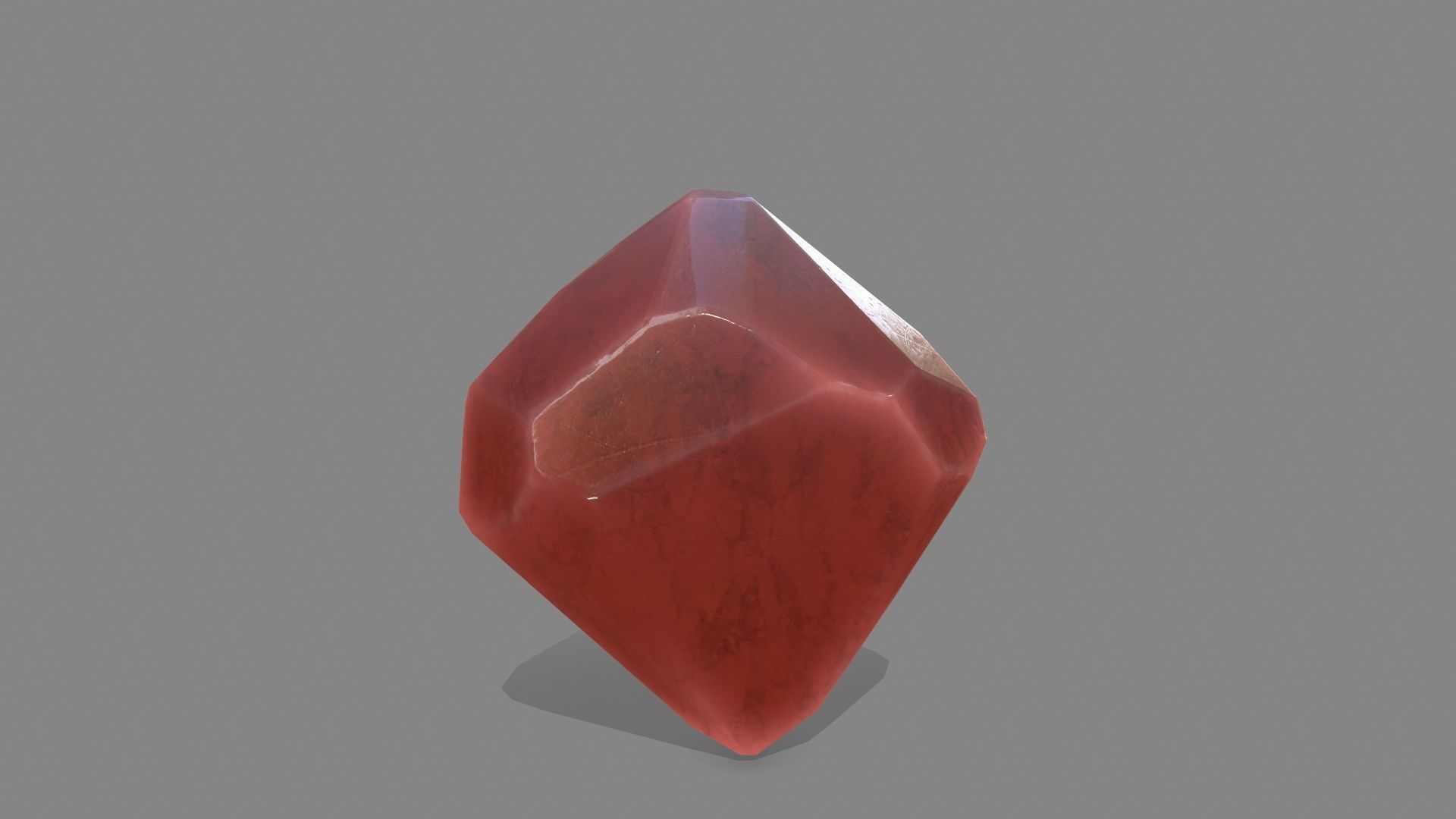 crystal set stone Low-poly 3D model_13