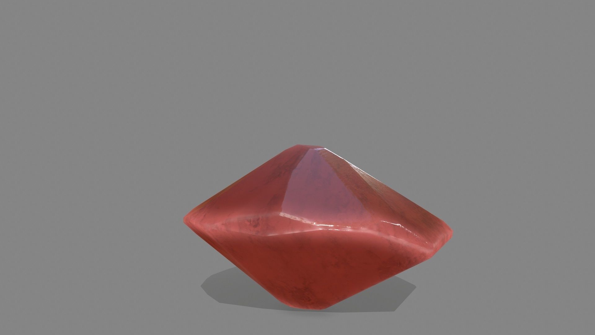 crystal set stone Low-poly 3D model_10