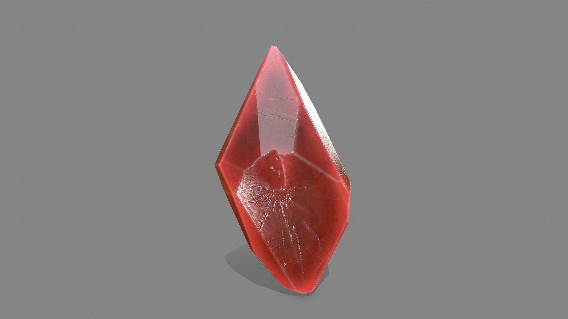 crystal set stone Low-poly 3D model_1