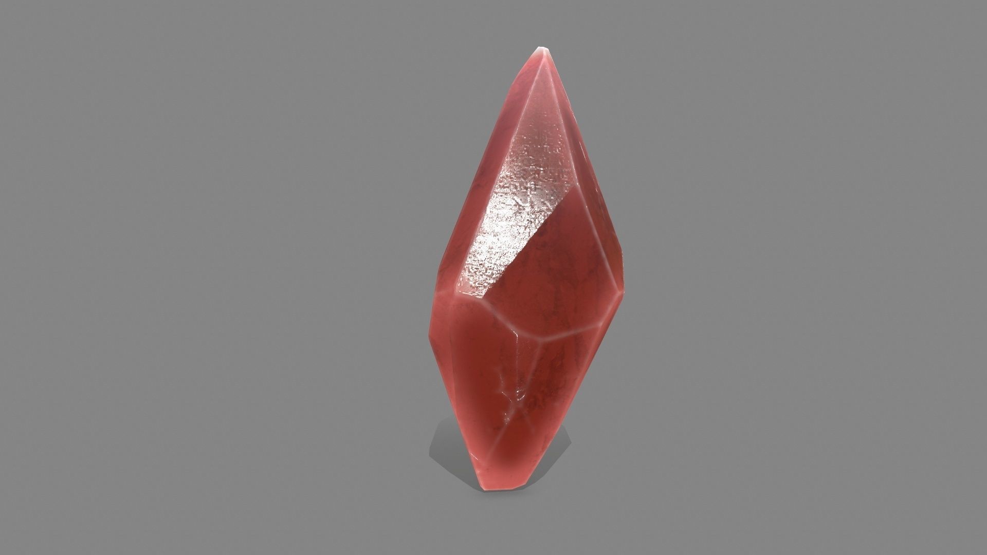 crystal set stone Low-poly 3D model_3