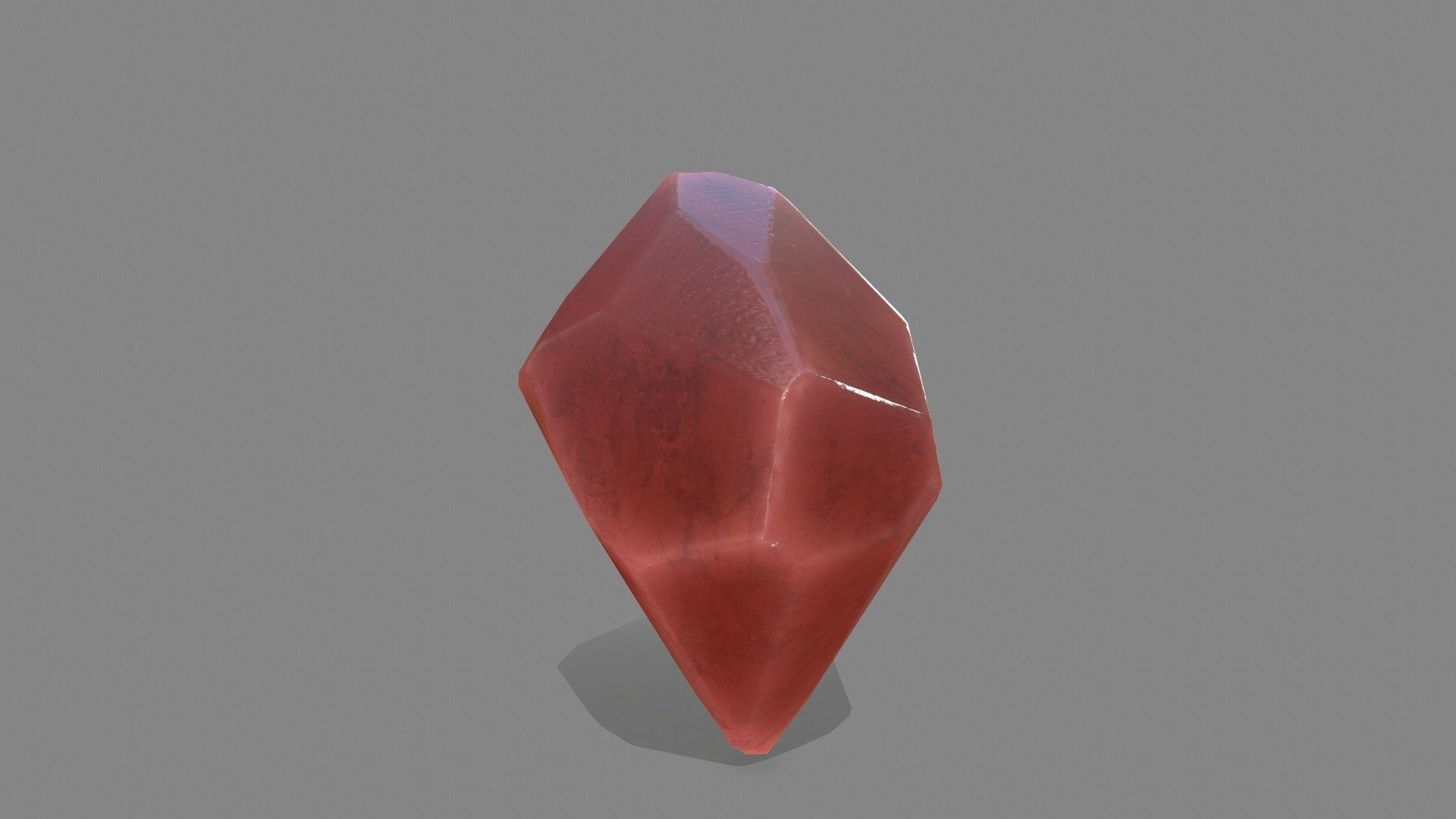 crystal set stone Low-poly 3D model_12