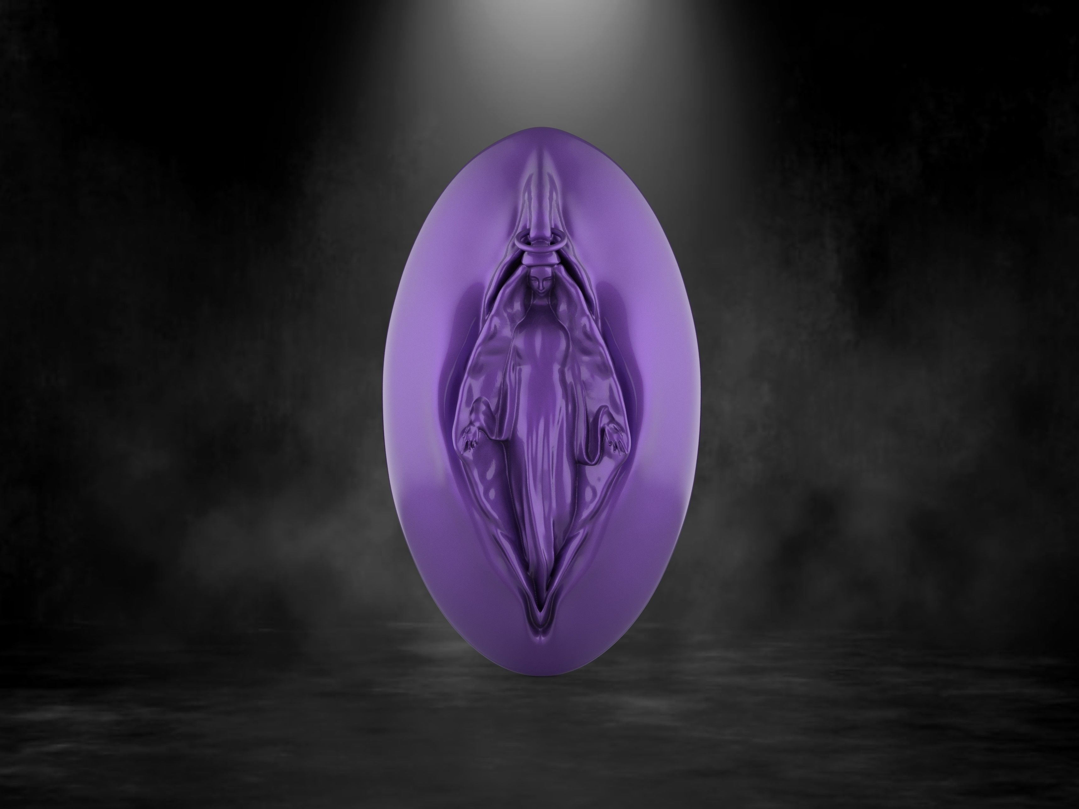 The Virgin Mary 3D print model_2