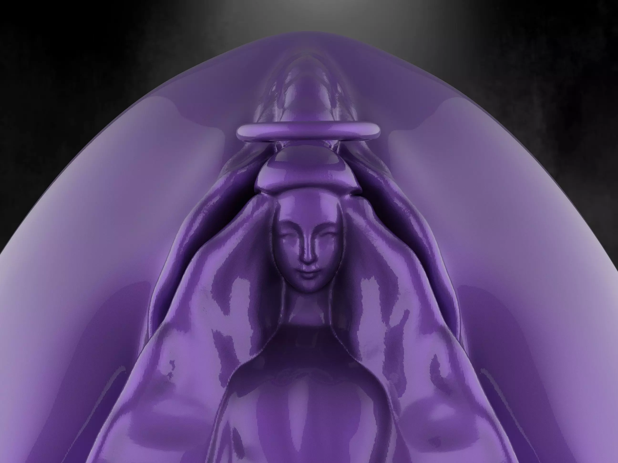 The Virgin Mary 3D print model_0