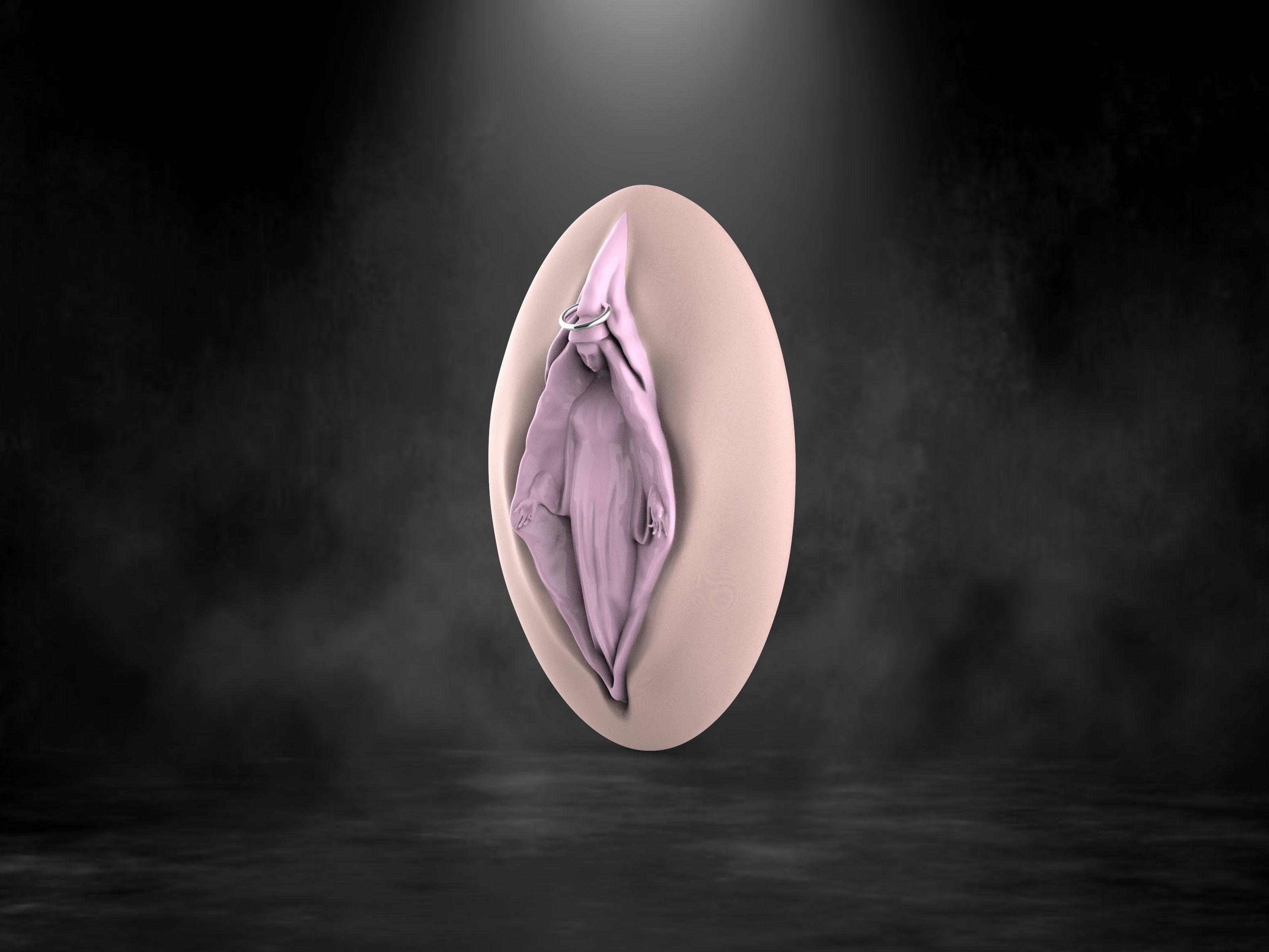 The Virgin Mary 3D print model_11