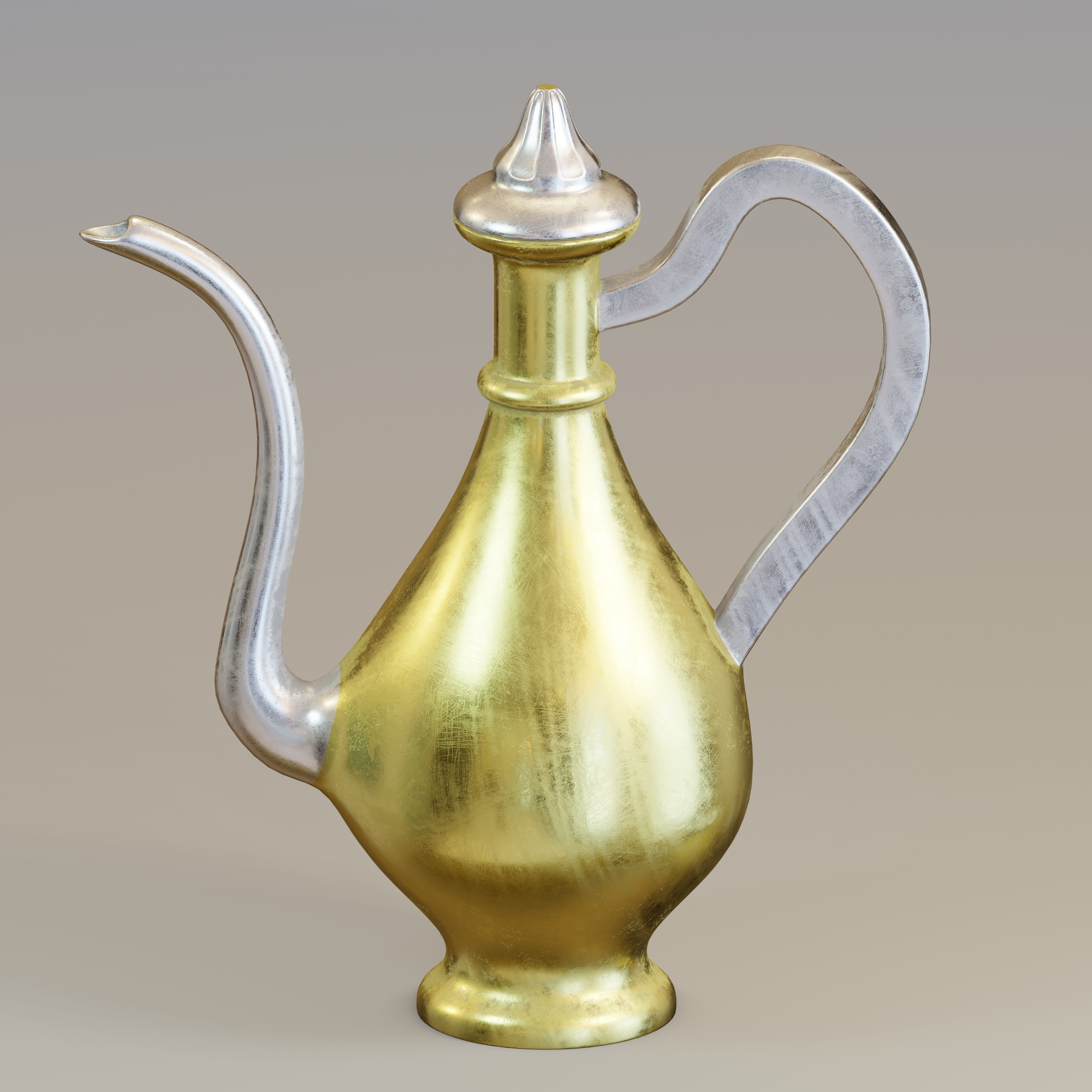Vintage Arabic pot 3D model CGTrader