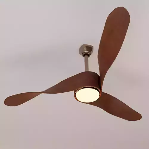 Wooden Ceiling Fan 3D Model Free 3D model