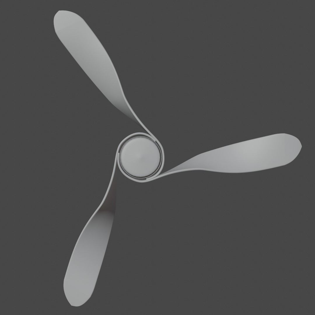 Wooden Ceiling Fan 3D Model Free 3D model_6