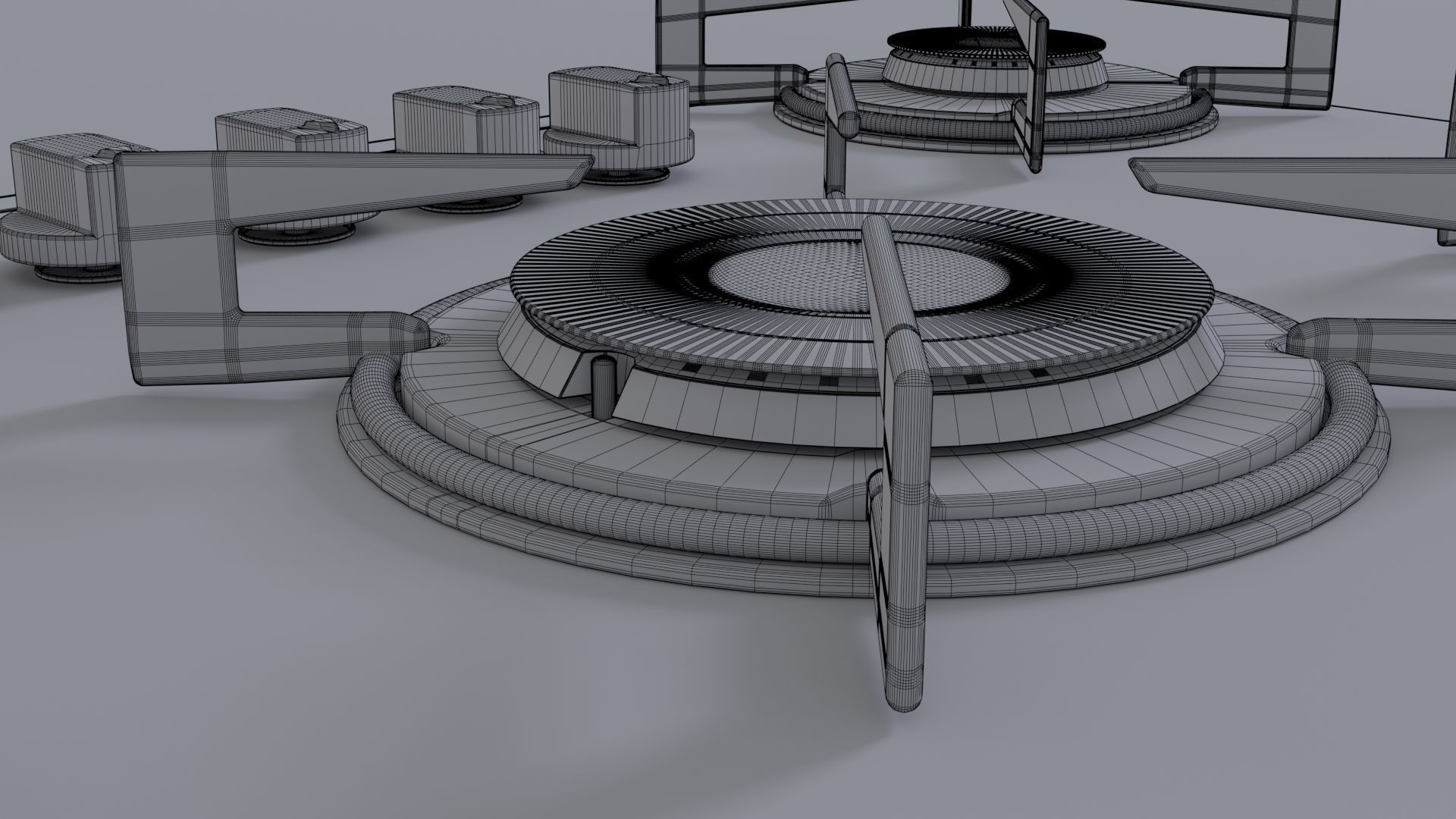 Red Stove Cooktop 3D model_18