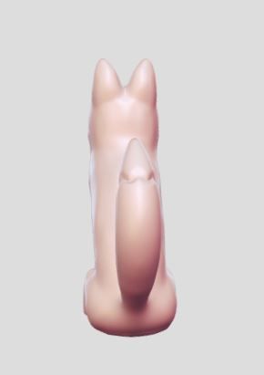 fox dog forest animal 3D print model_4