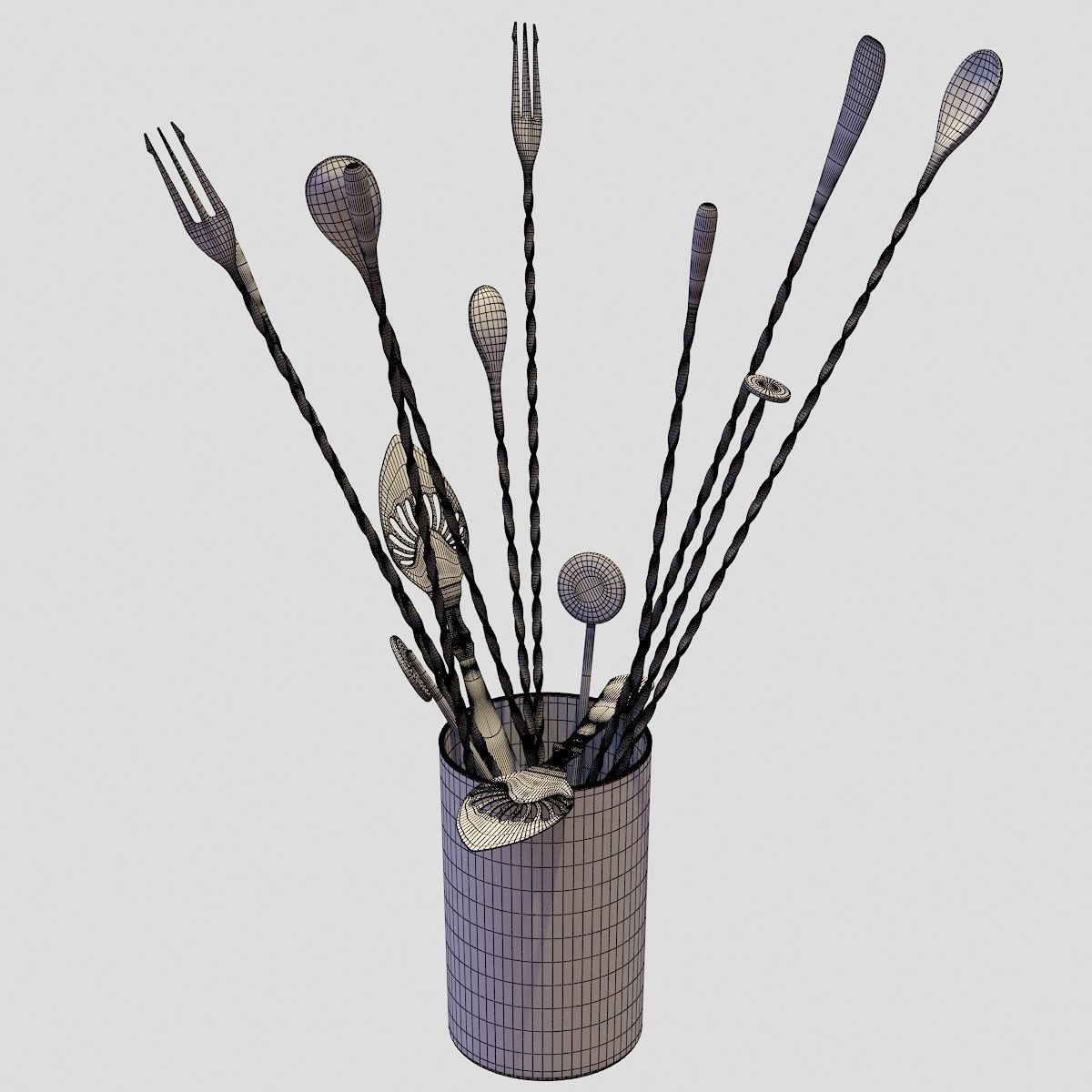 Bartender Tools Set 01 3D model_3