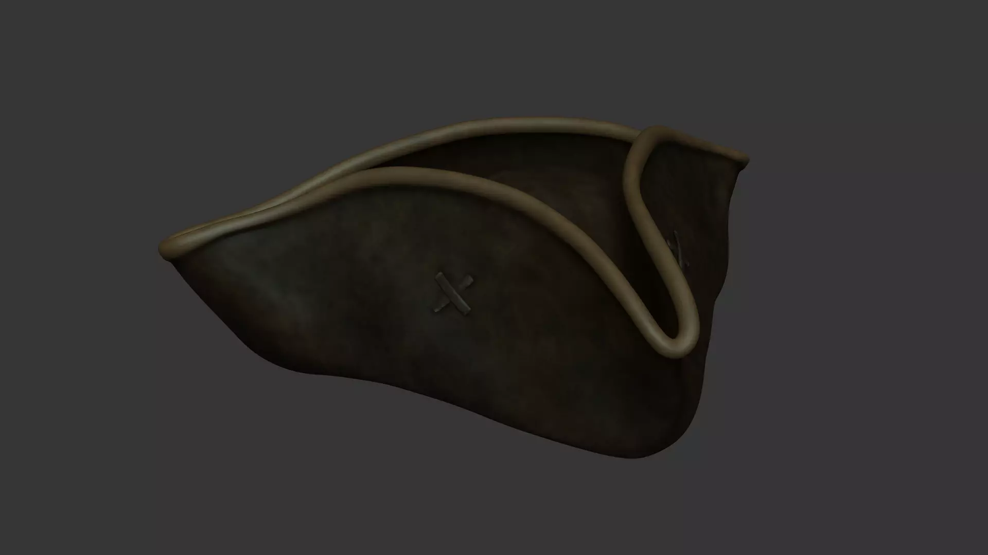 Jack Sparrow Hat - Pirate Costume Low-poly 3D model