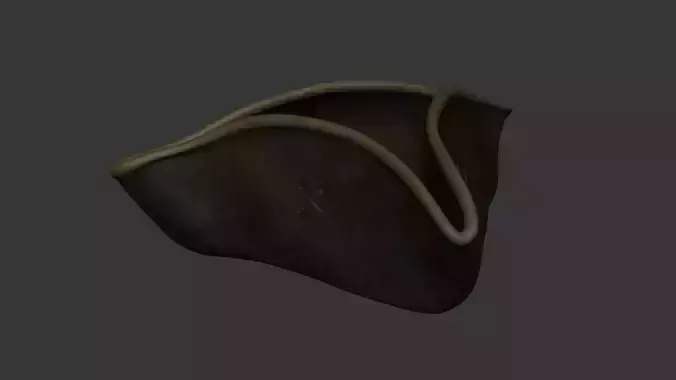 Jack Sparrow Hat - Pirate Costume Low-poly 3D model