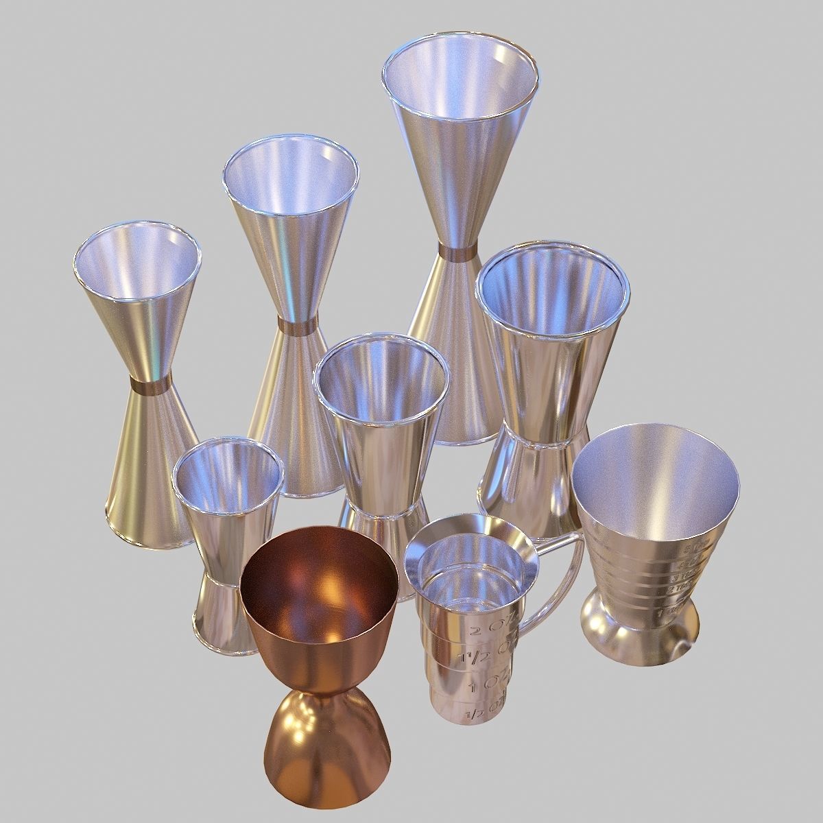 Bartender Tools Set 02 3D model_2