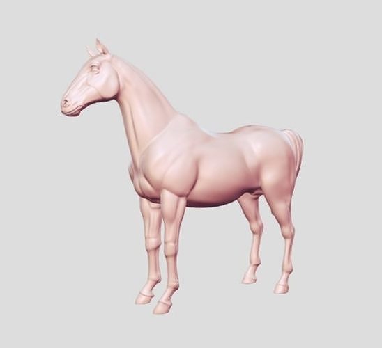 horse animal mammal 3D print model