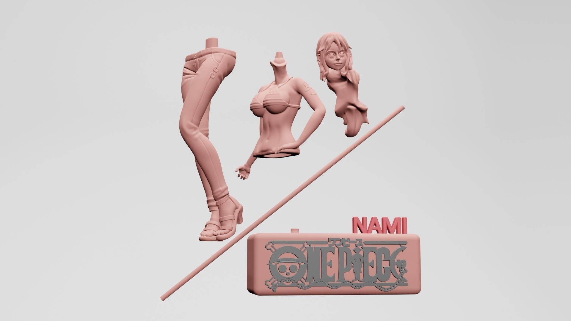  NAMI ONE PIACE - 3D PRINTABLE 3D print model_9