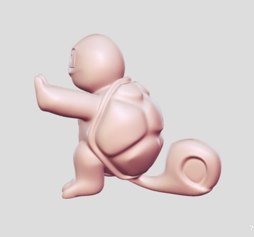 Squirtle toy statue 3D print model_3