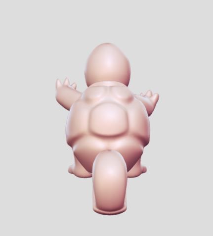 Squirtle toy statue 3D print model_2