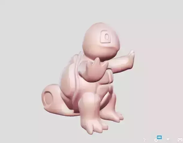 Squirtle toy statue