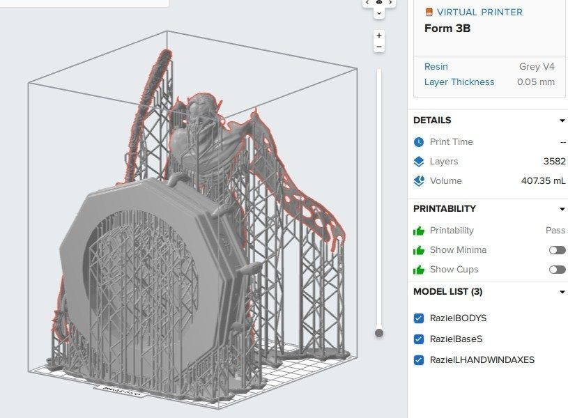 Raziel 3D print model statue of demon holding sword Free 3D print model_16