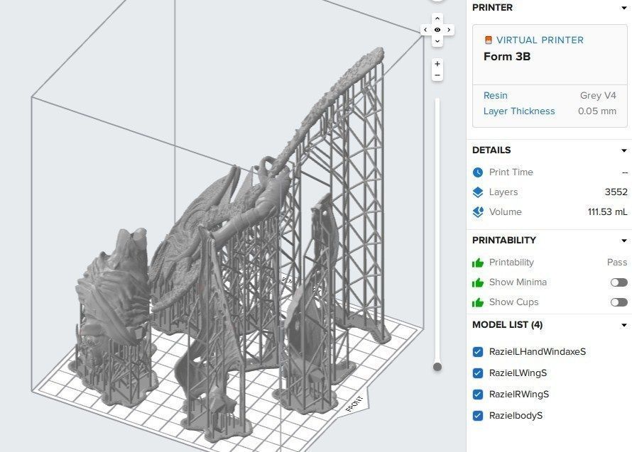 Raziel 3D print model statue of demon holding sword Free 3D print model_14