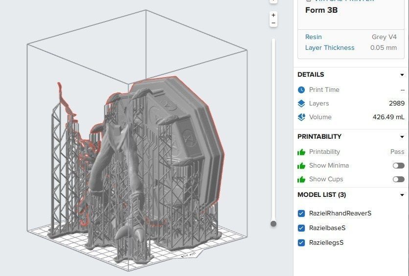 Raziel 3D print model statue of demon holding sword Free 3D print model_13