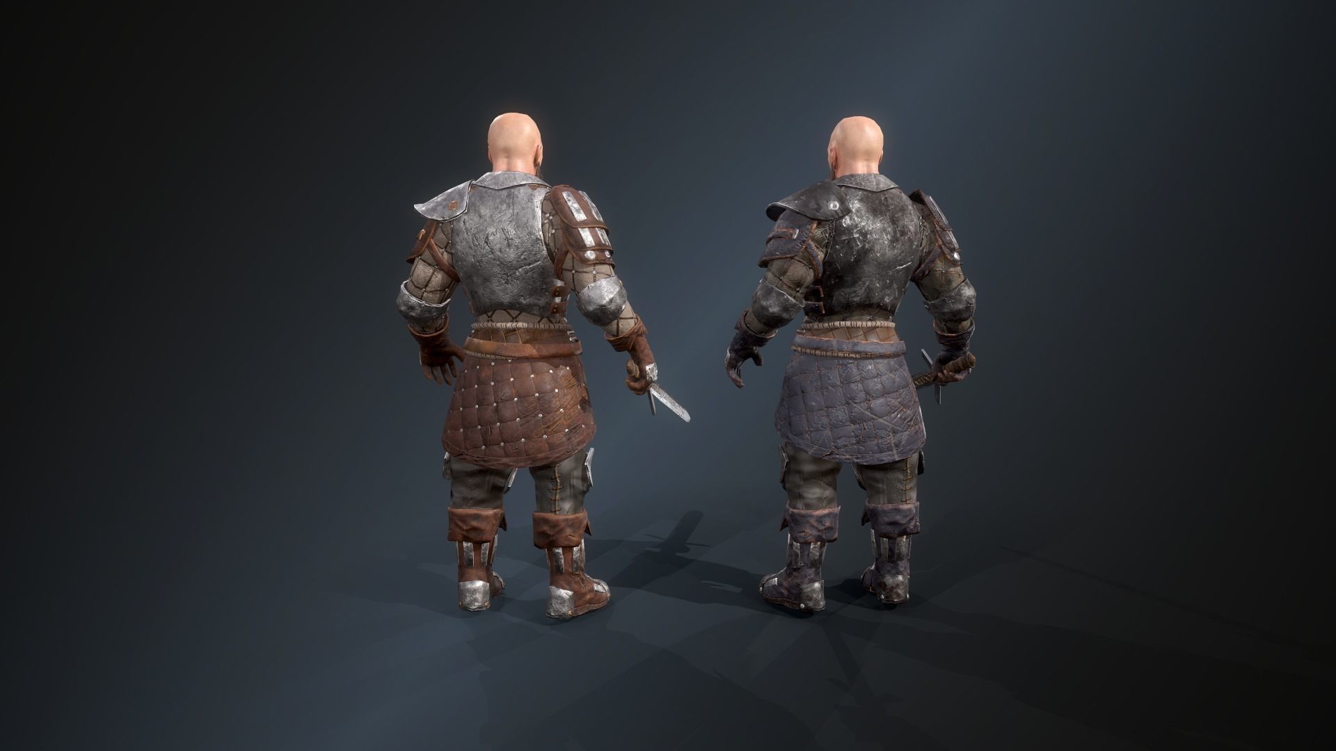 Warrior 3 Low-poly 3D model_4