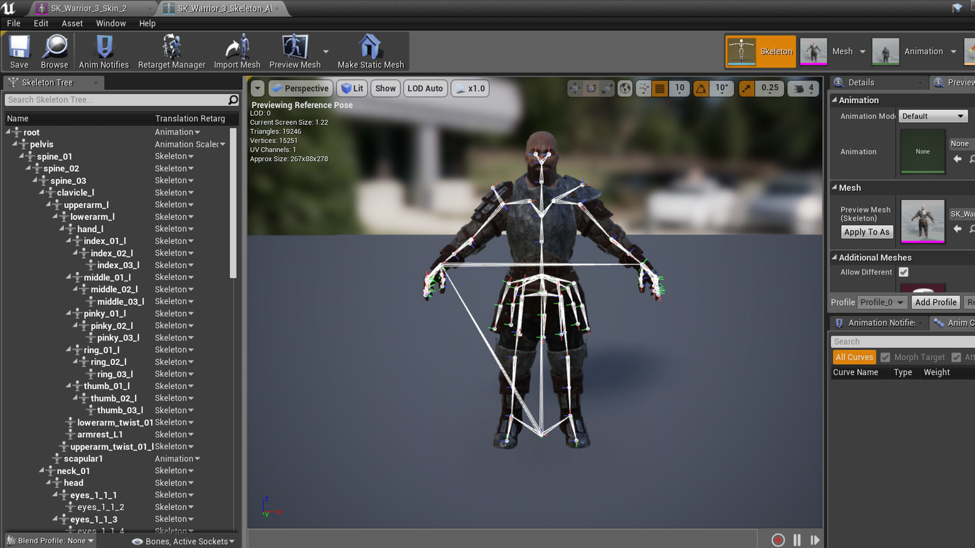 Warrior 3 Low-poly 3D model_15