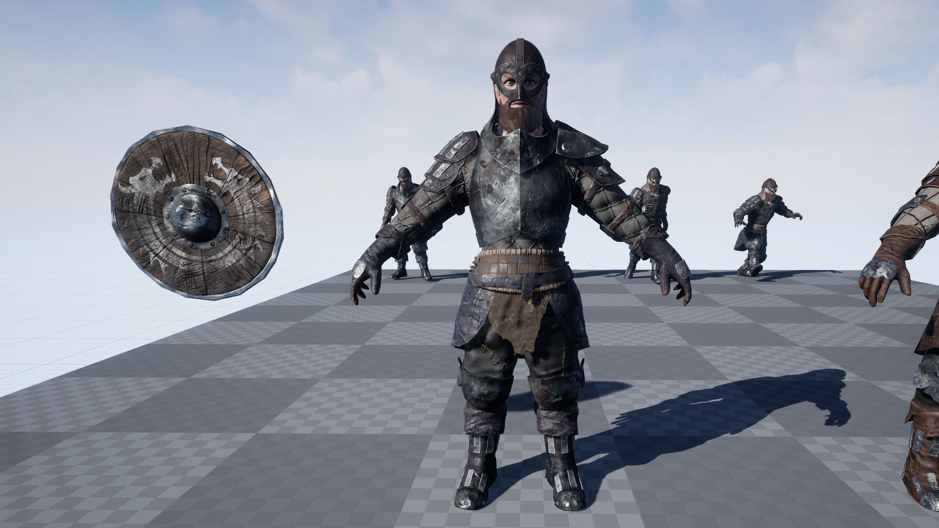 Warrior 3 Low-poly 3D model_13