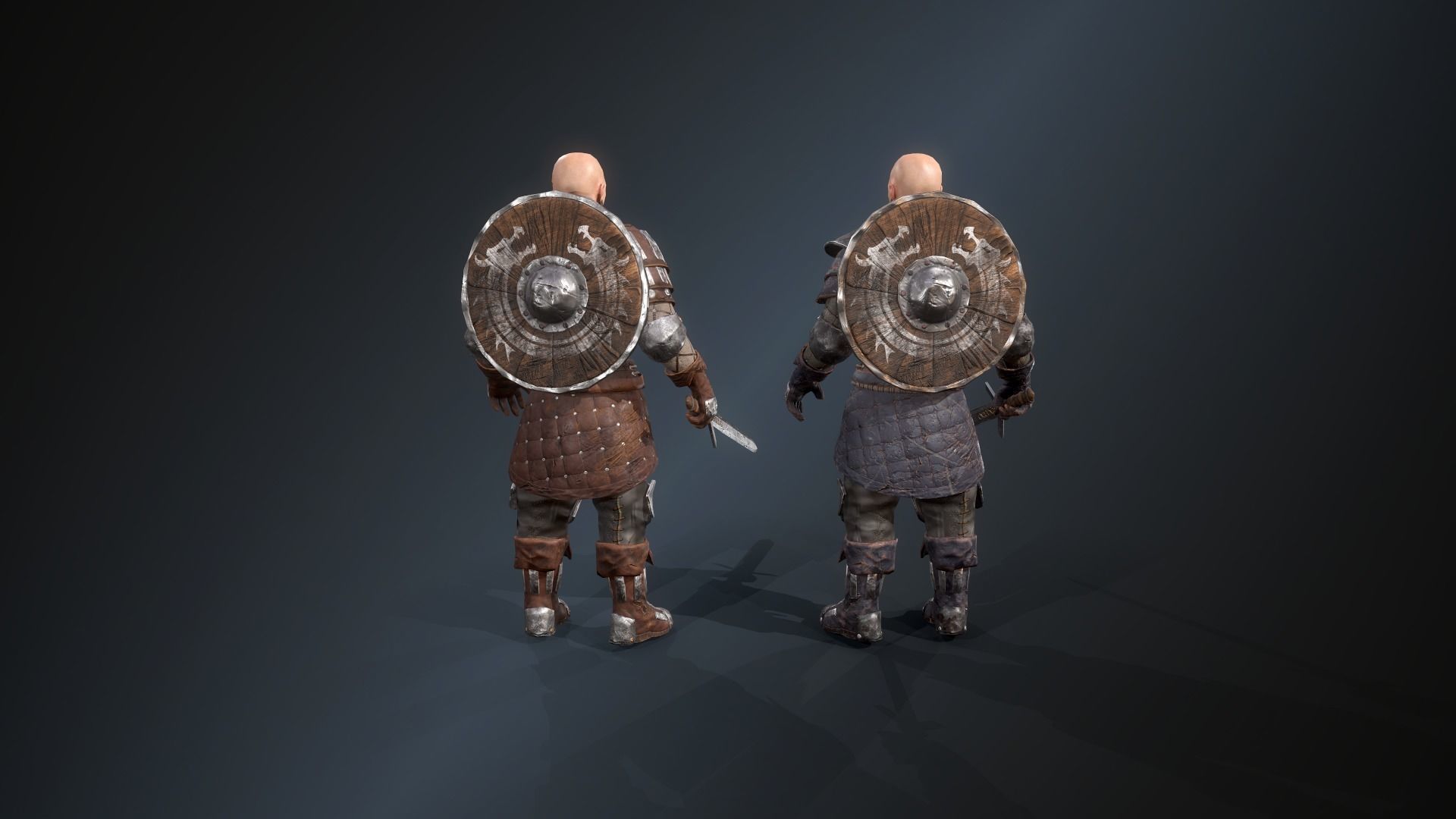 Warrior 3 Low-poly 3D model_3