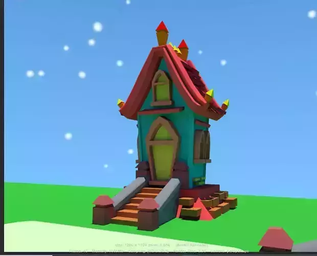 house with stairs and roof
