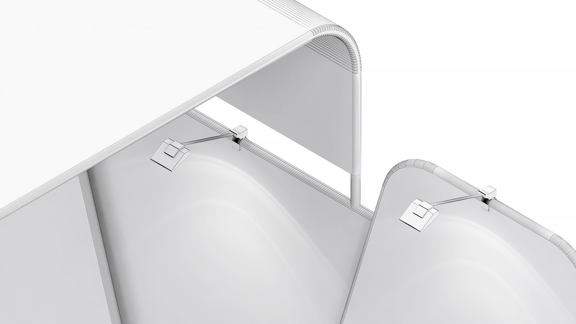 Exhibition booth 10x10ft to 10x20ft trasformer 3DM005 3D model_9