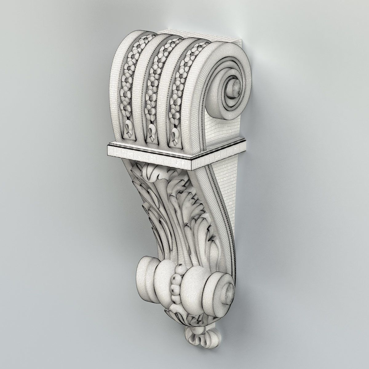 Corbel 013 3D model_6