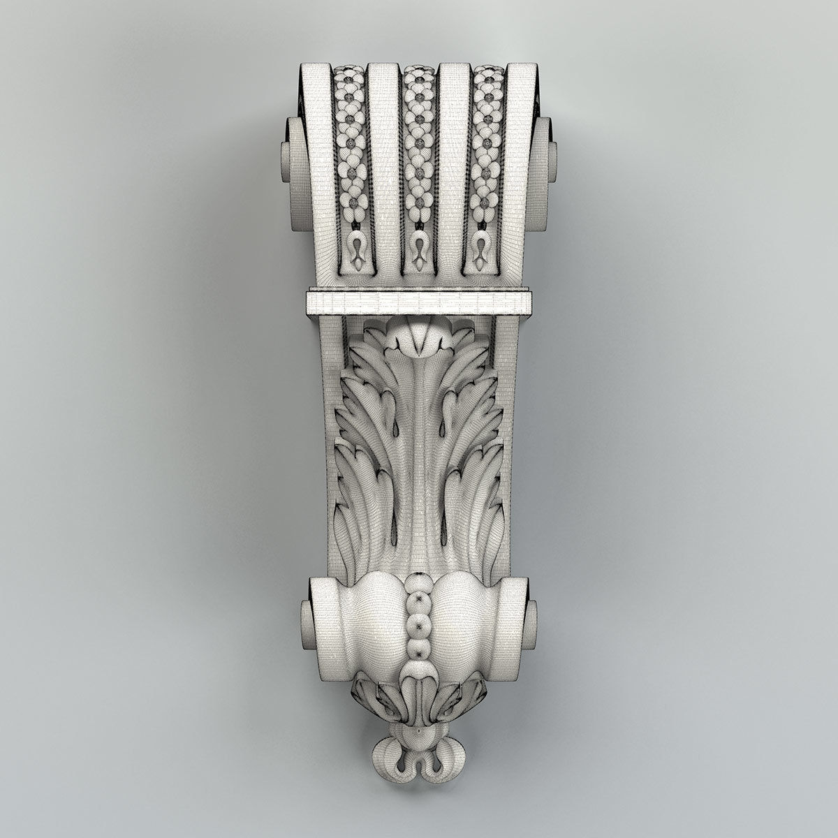 Corbel 013 3D model_5