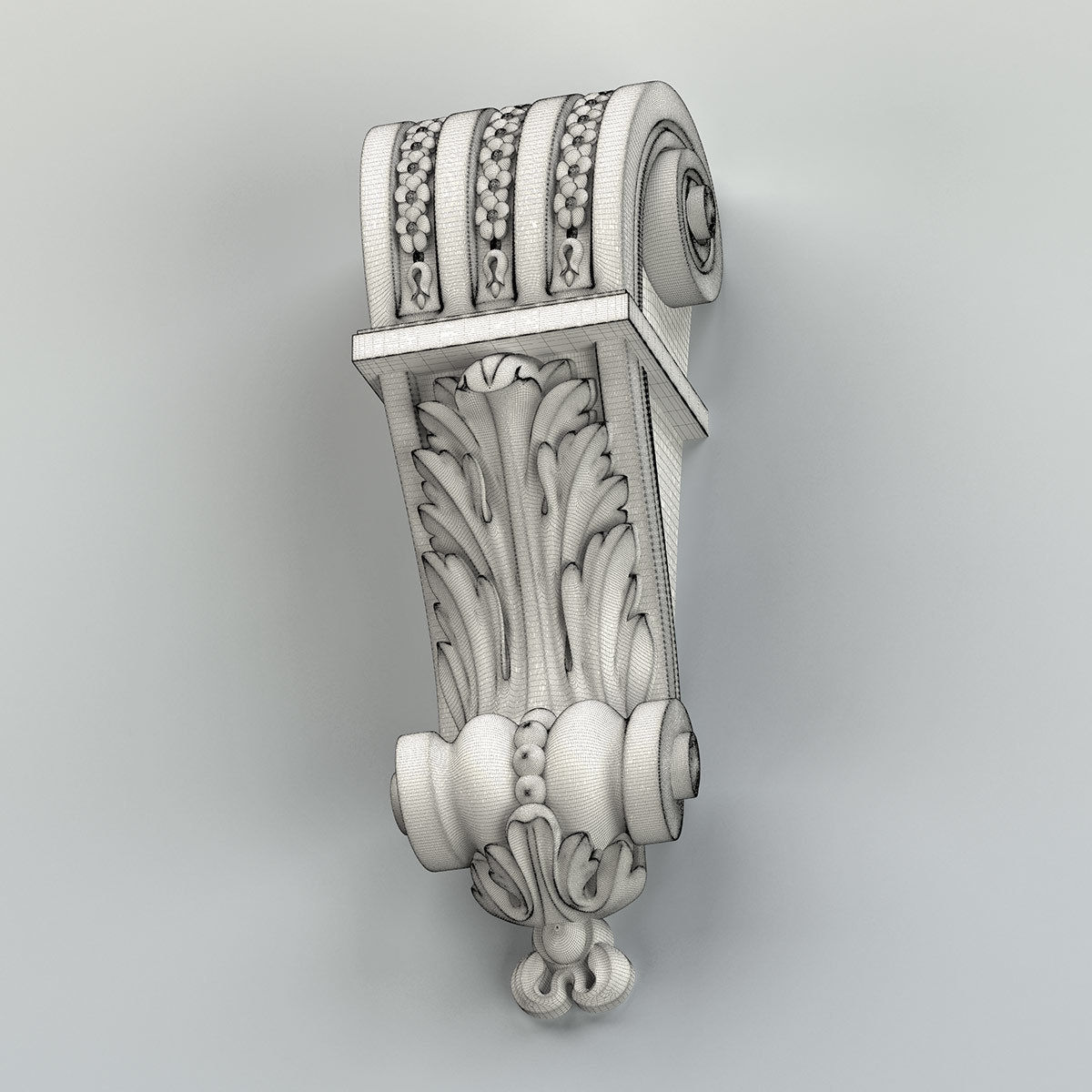 Corbel 013 3D model_7