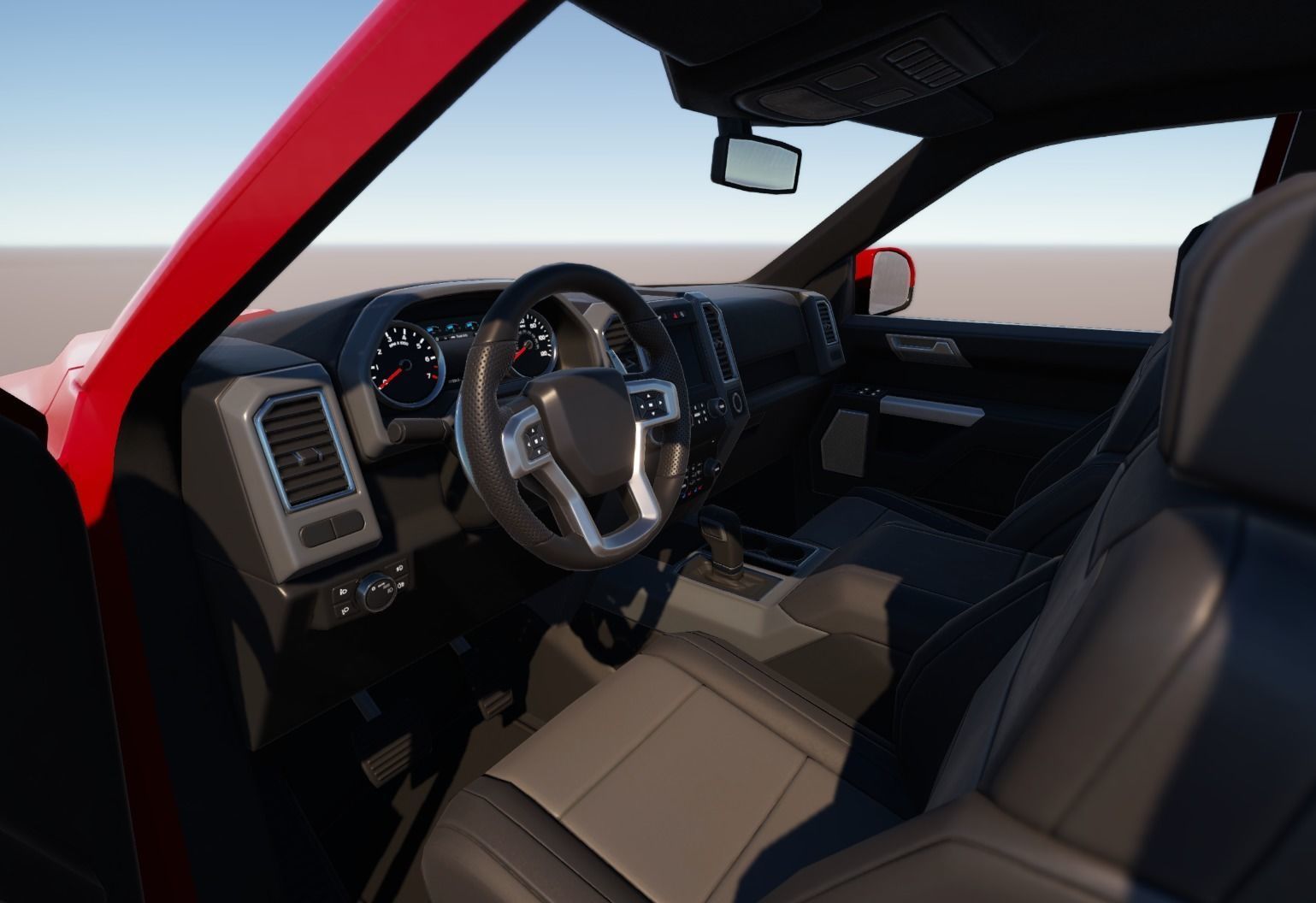 Realistic Car HD 04 Low-poly 3D model_15