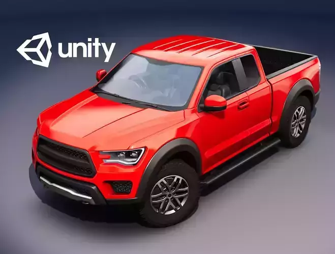 Realistic Car HD 04 Low-poly 3D model