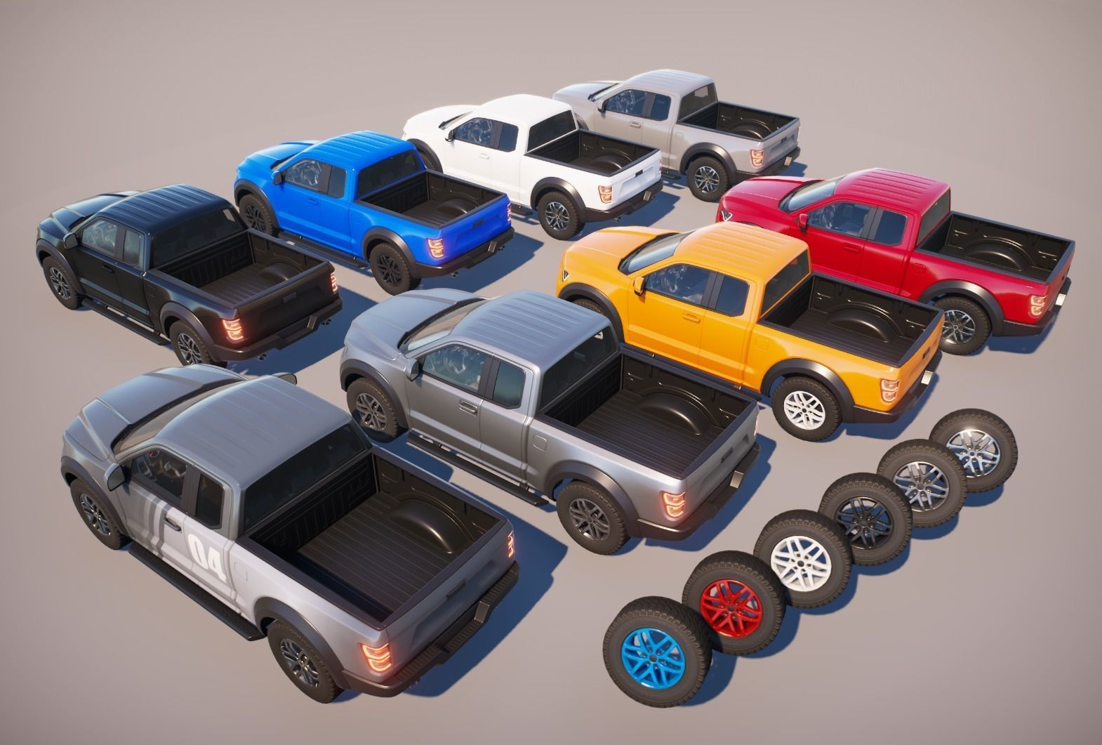 Realistic Car HD 04 Low-poly 3D model_2