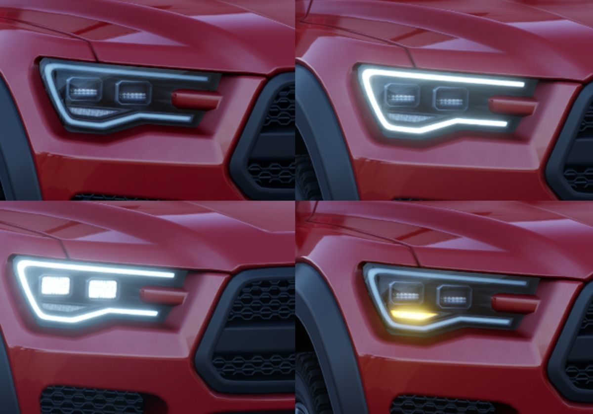 Realistic Car HD 04 Low-poly 3D model_12