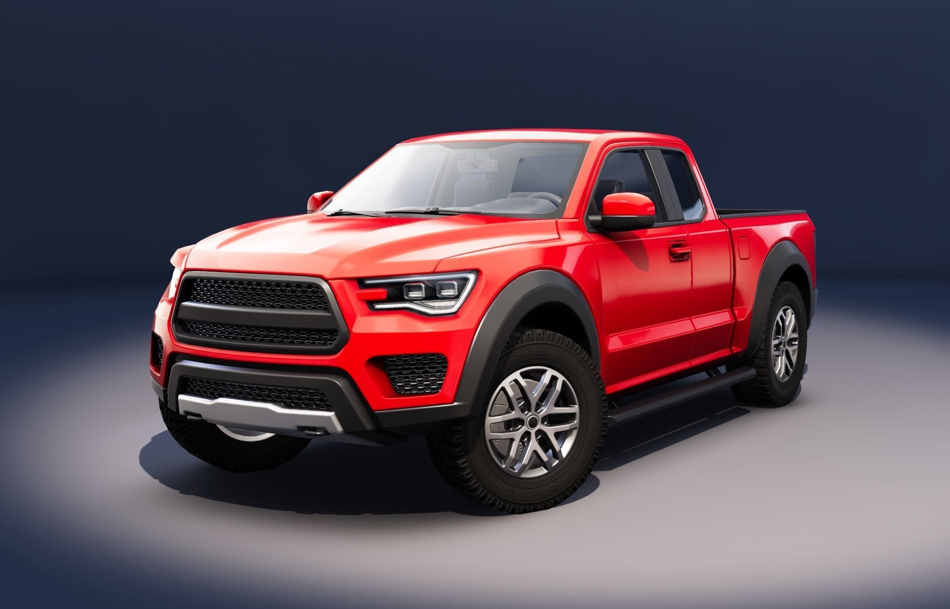 Realistic Car HD 04 Low-poly 3D model_3