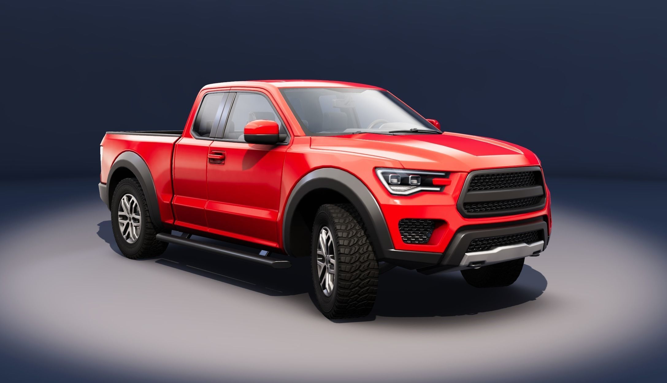 Realistic Car HD 04 Low-poly 3D model_11