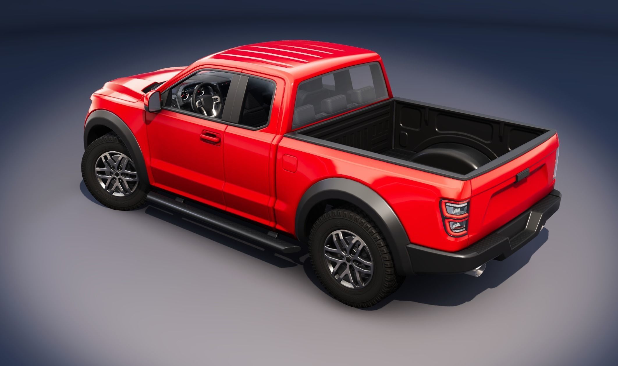 Realistic Car HD 04 Low-poly 3D model_8