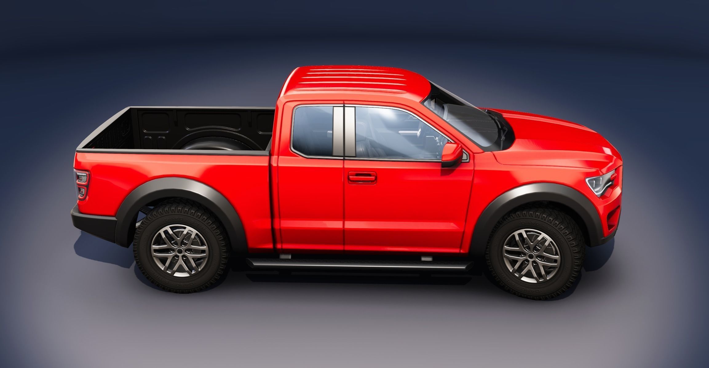 Realistic Car HD 04 Low-poly 3D model_10