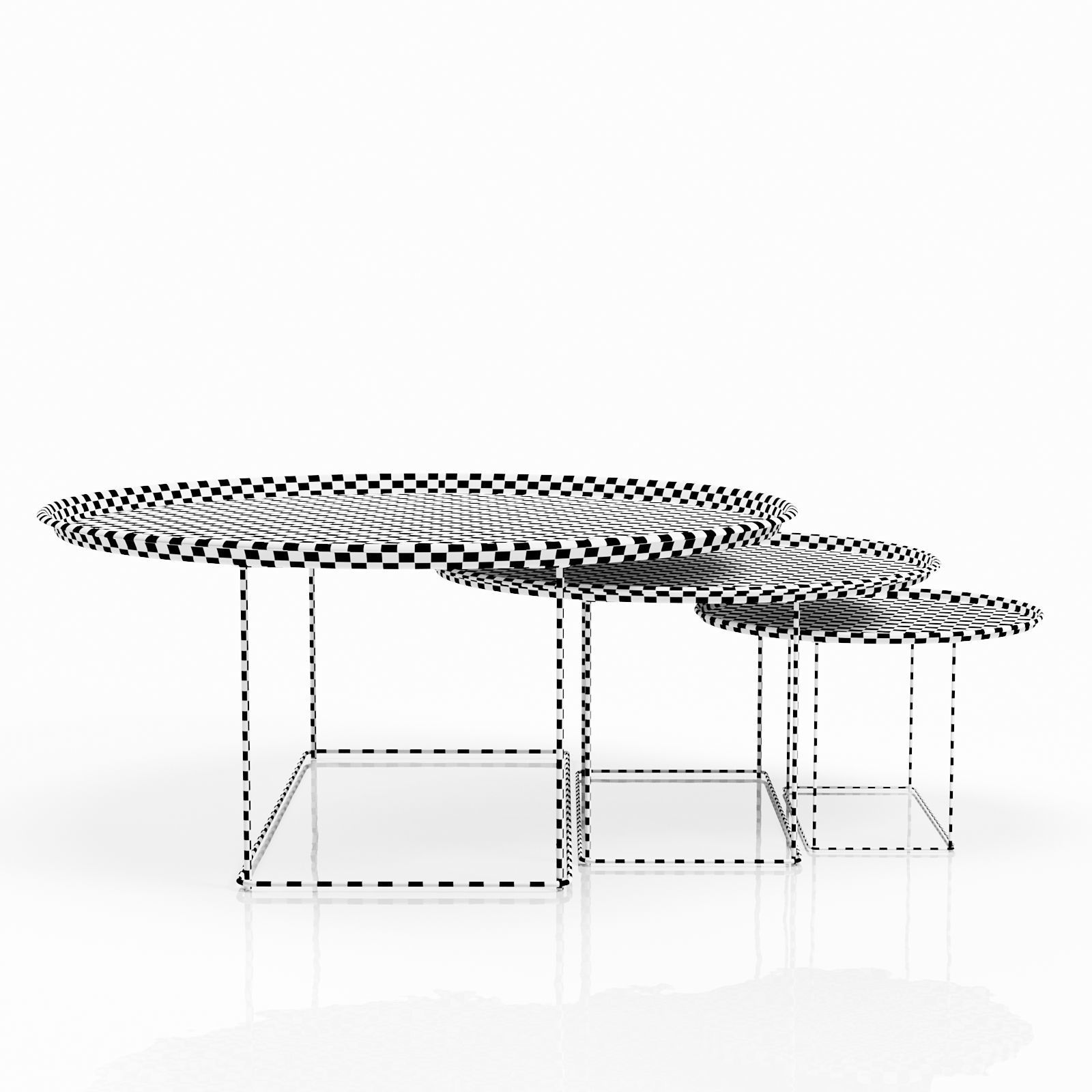 Fat Fat table set 3D model_2