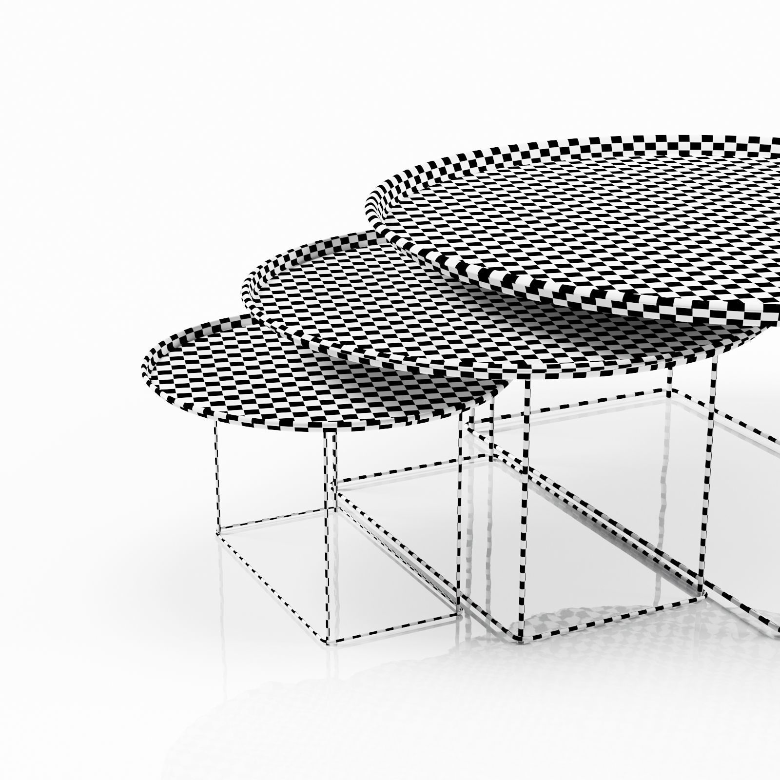 Fat Fat table set 3D model_5