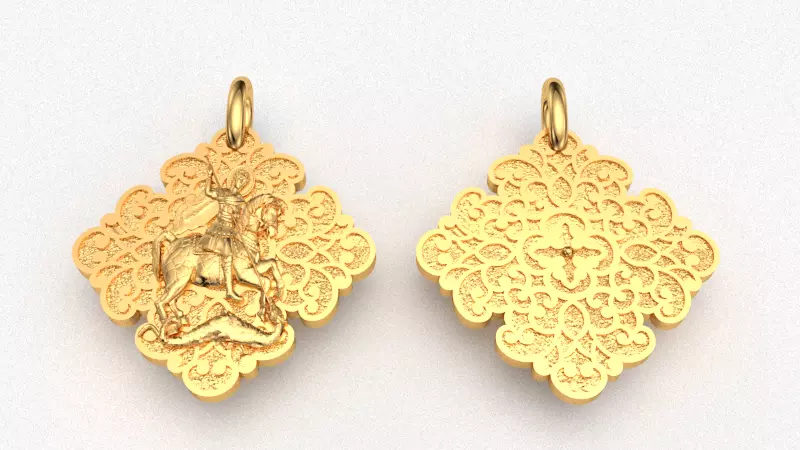 Saint George 3D print model_0